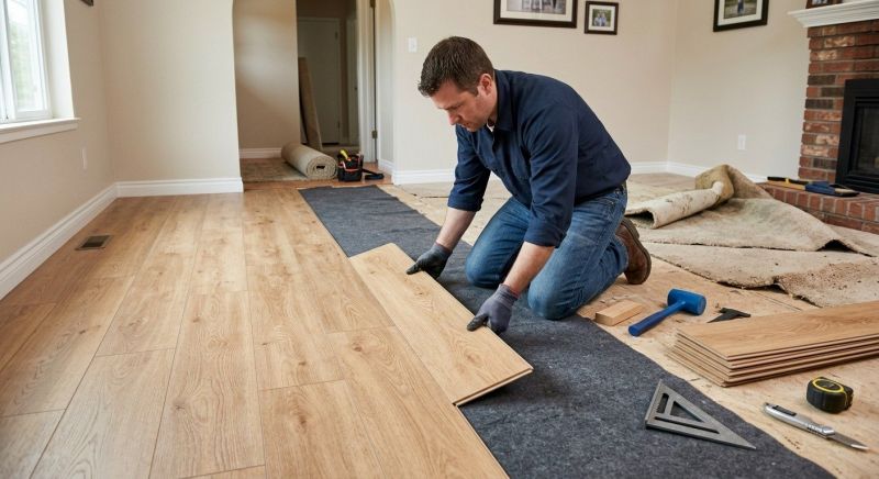 Laminate Floor Remodeling in Norwood, MA