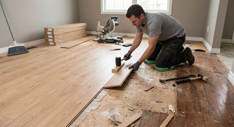 Laminate Floor Replacement in Norwood, MA