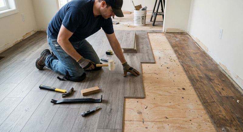 Laminate Floor Replacement in Lynn, MA