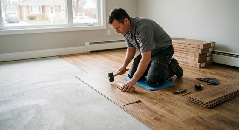 Linoleum Floor Installation in Bellingham, MA