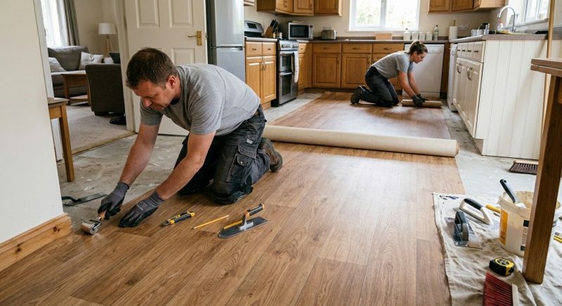 Linoleum Floor Installation in Norwood, MA