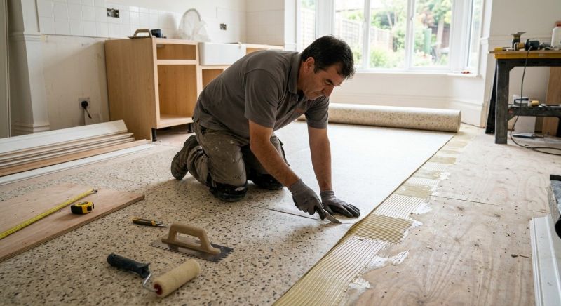 Linoleum Floor Installation in Malden, MA