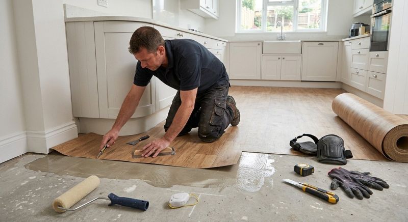 Sheet Linoleum Installation in Everett, MA