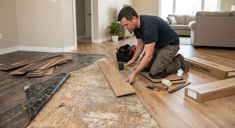 Vinyl Flooring Installation in Chestnut Hill, MA