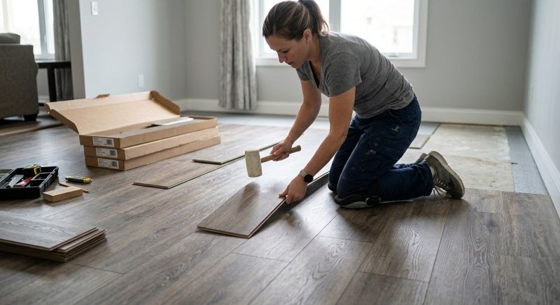 Vinyl Plank Floor Installation in Norwood, MA